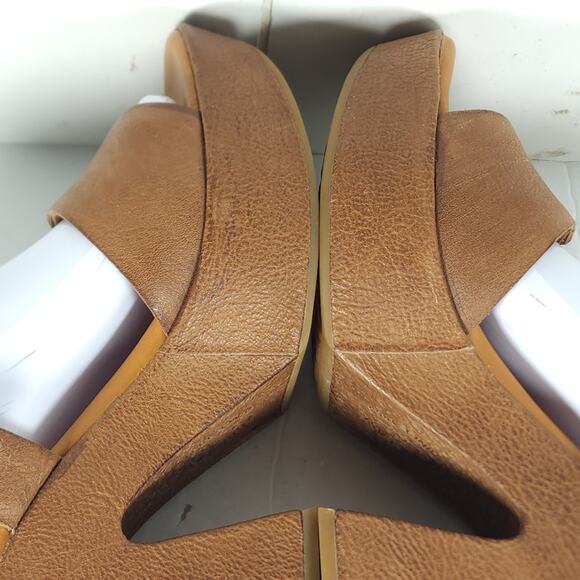 Kork-Ease Women's Kenora US10M Brown Leather Y2K Chunky Heel Platform Sandals - Picture 16 of 16
